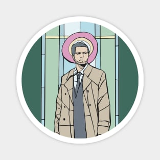 Stained Glass Cas Magnet